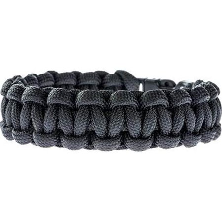 SONA Sona PCB7-BK 7 in. Paracord Bracelet with 6.88 ft. Cord; Black - 430 lbs PCB7-BK